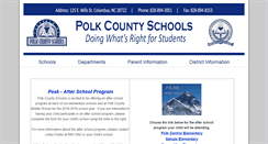 Desktop Screenshot of polkschools.org