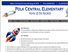 Tablet Screenshot of pcs.polkschools.org